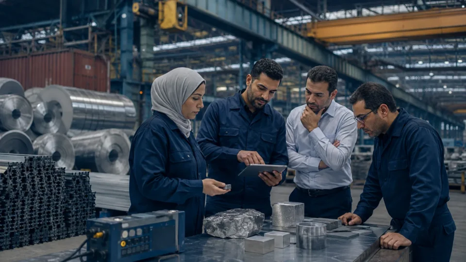 Egyptian metals team preparing CBAM verification evidence